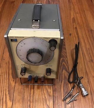 Hp Oscillator 204c Hewlett Packard Vintage Audio Sound Range As - Is