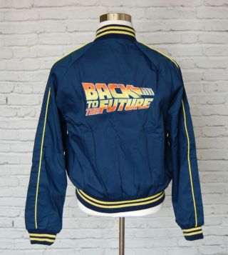 Rare Vintage 1985 Back To The Future Mca Vidcom Promo Crew Jacket Size L 37