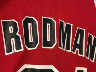 91 Dennis Rodman,  Chicago Bulls,  Champion Jersey,  NBA,  Size Mens 44,  Vintage 7