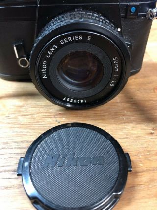 Vintage Nikon EM 35mm Film Camera w/ 50mm E Series Lens 3