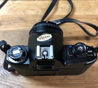Vintage Nikon EM 35mm Film Camera w/ 50mm E Series Lens 8