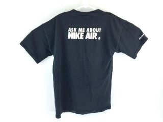 VTG Nike Air Max 360 Black Spell Out Finish Lin Release Promo T - shirt Size Large 2