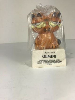 VTG 1978 ENESCO JIM DAVIS GARFIELD GEMINI ZODIAC FIGURE 4