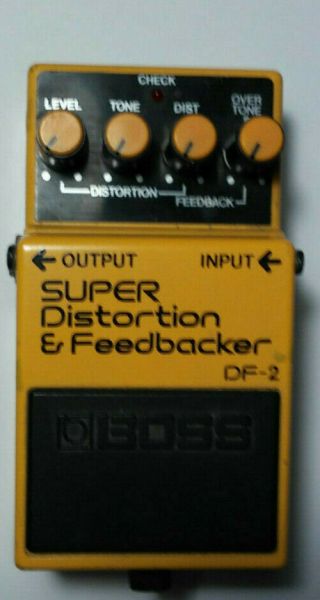 Boss Df - 2 Feedbacker & Distortion Vintage Pedal Product Of Roland Japan