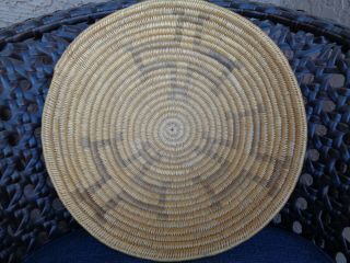 Vintage Navajo Basket With Spider Woman Crosses Large 15 " Rare