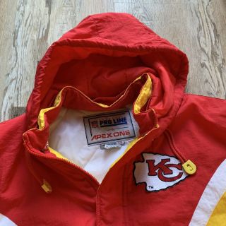 Vintage 90’s Kansas City Chiefs Apex One Pro - Line Parka Jacket Mens L