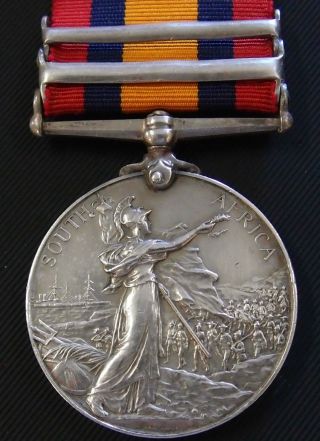 VINTAGE PRE WW1 BRITISH BOER WAR SERVICE MEDAL TO IMPERIAL HOSPITAL CORPS CANIN 3