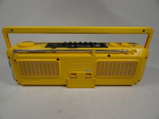 Vintage Sony CFS - 950 Yellow Sports BoomBox Cassette Limited Testing AS - IS 4