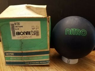 Ebonite Nitro urethane bowling ball 16 lbs RARE NIB 4