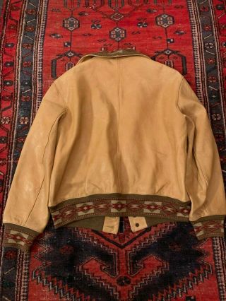 Rare RRL Ralph Lauren Leather Jacket - Large Mens 3