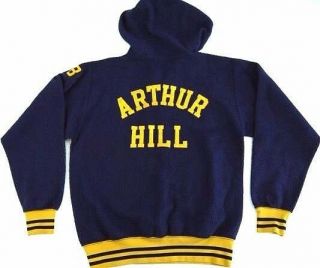Vintage 50s Champion Products Inc Mens M Hoodie Hood Sweatshirt Fleece Varsity