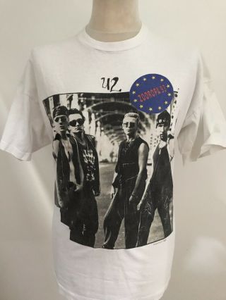 U2 Zooropa Vintage 1993 Official Tour T Shirt Size XL 7