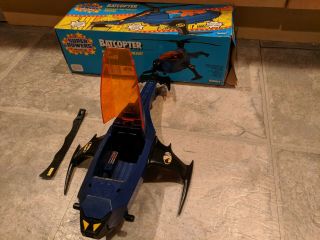 Vintage RARE 1986 Kenner Powers Batman Batcopter Helicopter 2