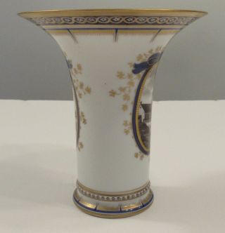 Vintage Nymphenburg porcelain King’s Service 6” vase Munich Lustheim/Planegg 5