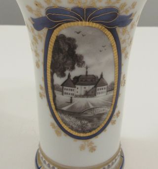 Vintage Nymphenburg porcelain King’s Service 6” vase Munich Lustheim/Planegg 7
