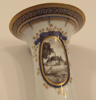 Vintage Nymphenburg porcelain King’s Service 6” vase Munich Lustheim/Planegg 9