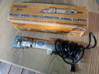 Vintage Ew610 1500 - 01 Oster Stewart Select Speed Clipmaster Animal Clipper
