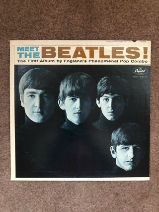 No Credits The Beatles ‎– Meet The Beatles - Capitol T2047 Mono - Rare 1st Press