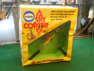 Vintage Cox.  020 Sky Copter 7100 Helicopter 1974 Flight Chopper