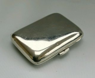 Vtg 1923 Ej Trevitt Sons Solid Silver Vesta Safe Case Match Book Holder Pill Box