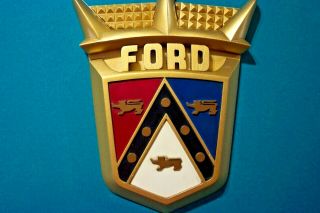 Vintage Rare 1950’s Ford Crest Dealer Showroom Sign