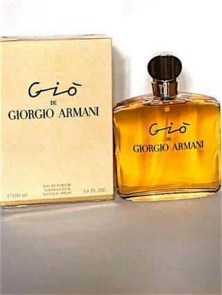 Rare,  Discontinued Gio De Giorgio Armani 3.  4oz.  Edp Spray -