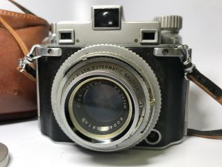 Vintage Kodak Medalist II Camera Supermatic Shutter Ektar 100mm f=3.  5 Lens 3