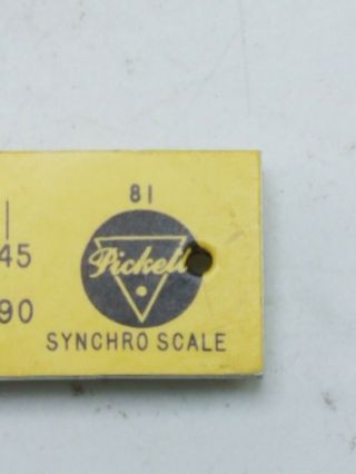 Vintage Pickett N600 - ES Log Log Speed Rule Synchro Scale Slide Rule 6 