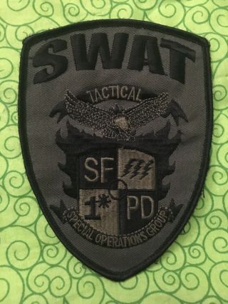 Obsolete Vintage San Francisco Police Sfpd Swat Patch