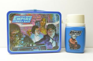 Star Wars Empire Strikes Back Vintage Metal Lunchbox 1980 W/thermos,  Paperwork