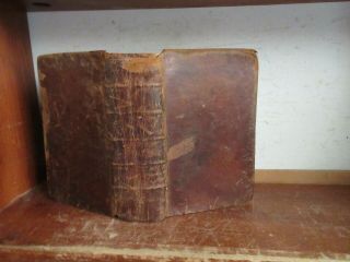 Old Latin - English Dictionary Leather Book 1792 Antique Language Definition Words