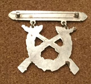 WW2 US Military USMC Marine Corps Expert Rifleman Pin Badge Insignia 3