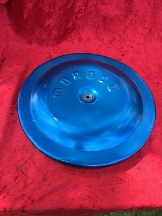 Vintage Moroso Air Cleaner Anodized Blue Vintage Racing Chevu 350 327 4 Barrel