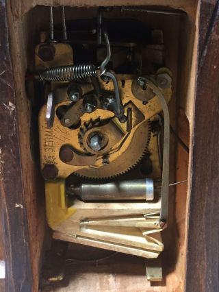 Vintage Carved Wood Music Box Whistling Automaton Karl Griesbaum 18 