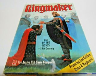 Kingmaker Vintage Avalon Hill Board Game 2nd Edition Complete Rare Game Freeship
