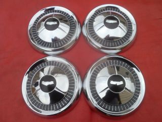 Vintage 1957 Chevy Corvette Belair Dog Dish Poverty Hubcaps Wheel Covers