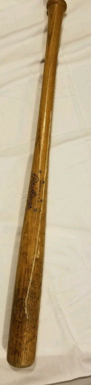 Rare Vintage Jackie Robinson Baseball Bat Major League Model Wooden Mlb Rawlings