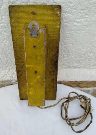 VINTAGE OLD VERY RARE GENERAL ELECTRIC TESTER LAMP SIGN ARGENTINA ADVERTISING 3