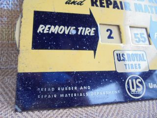 Vintage US Royal Rubber Tire Mold Sign Gas & Oil Display 2