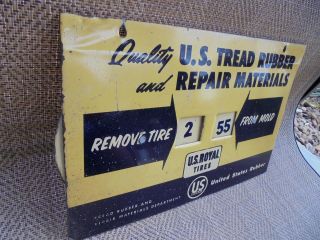 Vintage US Royal Rubber Tire Mold Sign Gas & Oil Display 3