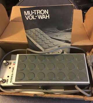 Vintage Mu - Tron C - 200 Wah Volume Guitar Effect Pedal Mutron By Musitronics