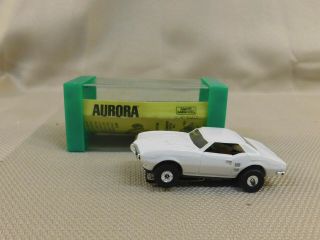 Vintage Aurora Ho Scale Thunderjet 1478 Tuffones Firebird White Slot Car W/ Box