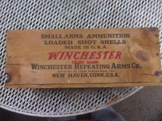 Vintage Wooden Crate - Winchester Logo