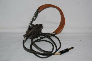 Ww2 Us Army R - 14 Signal Corps Receiver Headset Headphones - Marked 1937 - -