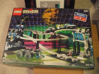 Lego Vintage Space Unitron Monorail Transport Base (6991) W/ Instructions,  Boxed