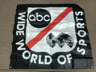 Vintage ‘70s - ‘80s Abc Wide World Of Sports Tv Event Banner