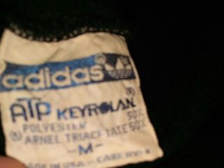 Vtg Adidas ATP KeyRolan Black Tracksuit Pants sz M 3