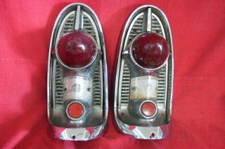 1956 Chevy Chevrolet Bel Air 210 150 Tail Lights With Seals Vintage