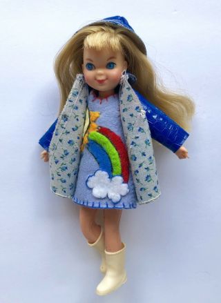 Vintage Barbie TUTTI Doll 1965 JAPAN w 360l Puddle Jumpers /Custom Dress MATTEL 2