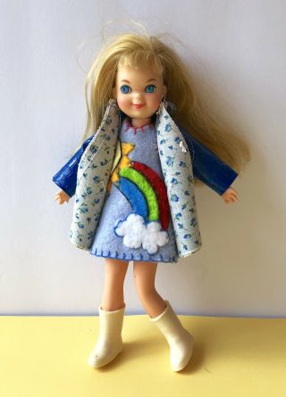 Vintage Barbie TUTTI Doll 1965 JAPAN w 360l Puddle Jumpers /Custom Dress MATTEL 3